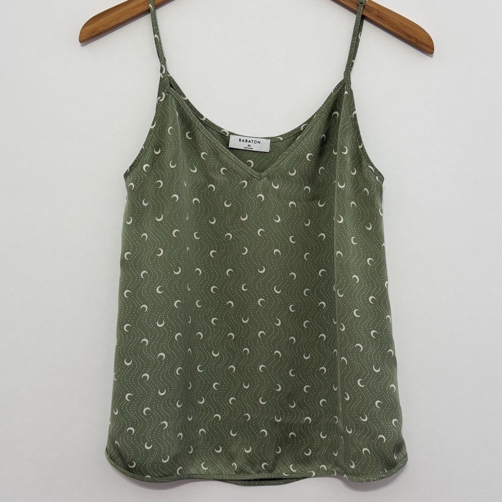 Babaton Women's Everly Camisole Sage Frost/Frapp Cream Size XS